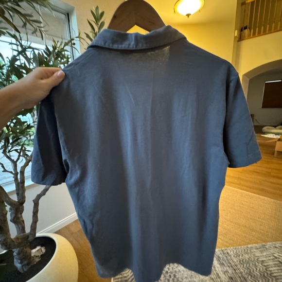 Theory Slate Blue Collared Shirt - Picture 3 of 5